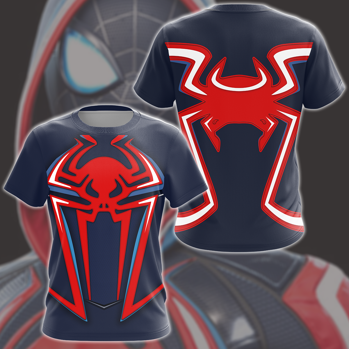Spider-Man 2 Miles Morales 2099 Suit Cosplay Video Game All Over Printed T-shirt Tank Top Zip Hoodie Pullover Hoodie Hawaiian Shirt Beach Shorts Joggers T-shirt