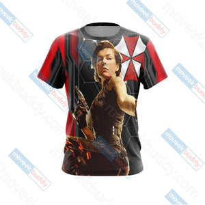 Resident Evil - Alice Unisex 3D T-shirt   