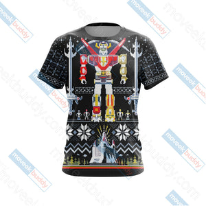 Voltron Knitting Style Unisex 3D T-shirt   