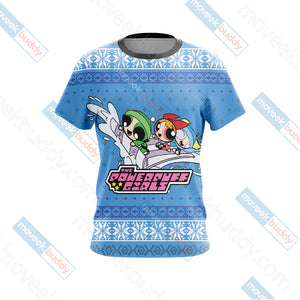 The Powerpuff Girls Christmas Style Unisex 3D T-shirt   