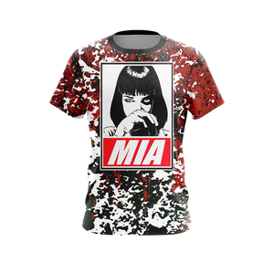 Pump Fiction Mia Wallace - I Have To Go Powder My Nose Unisex 3D T-shirt   