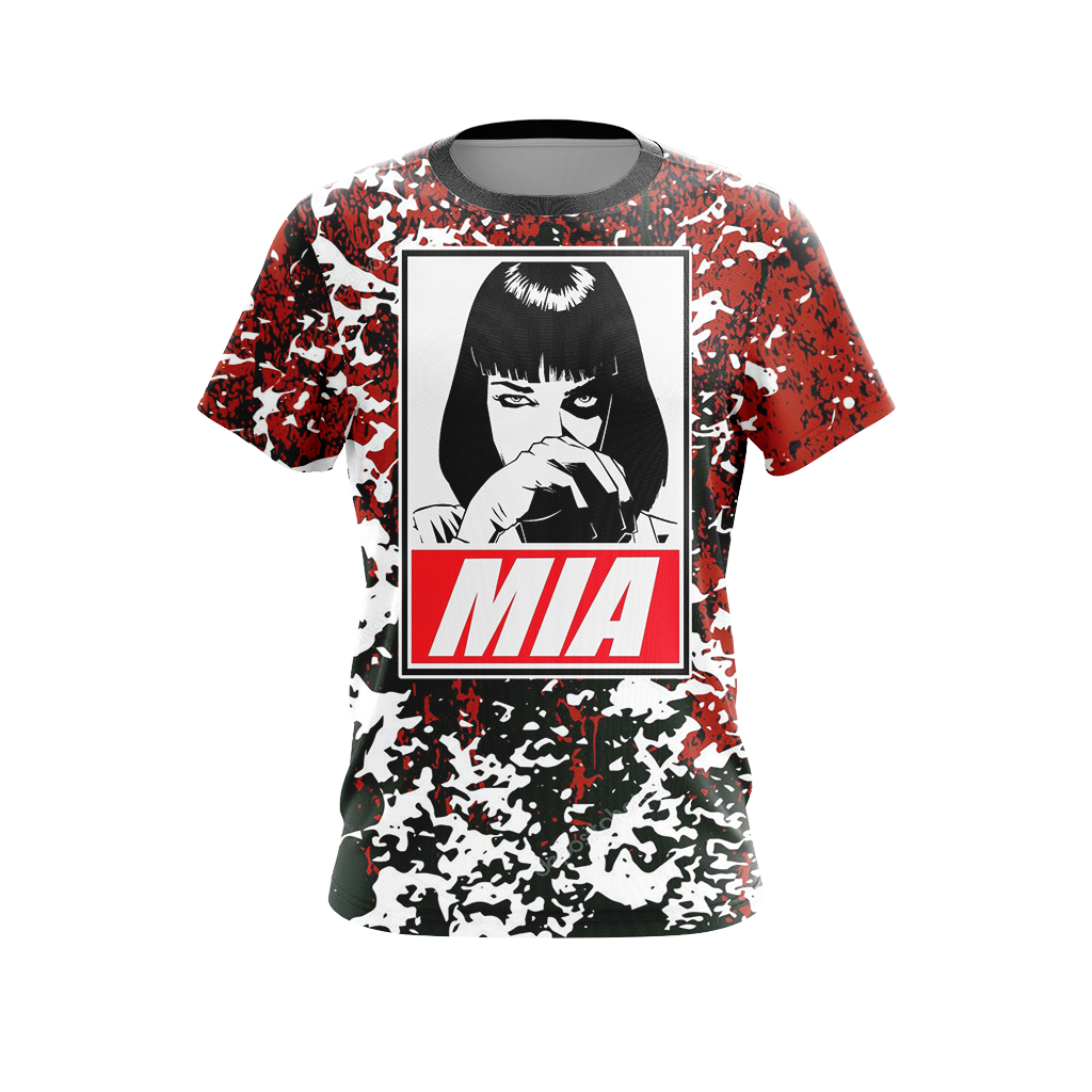 Pump Fiction Mia Wallace - I Have To Go Powder My Nose Unisex 3D T-shirt