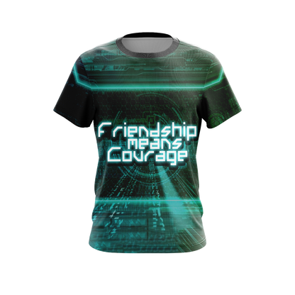 Digimon - Friendship means Courage Unisex 3D T-shirt