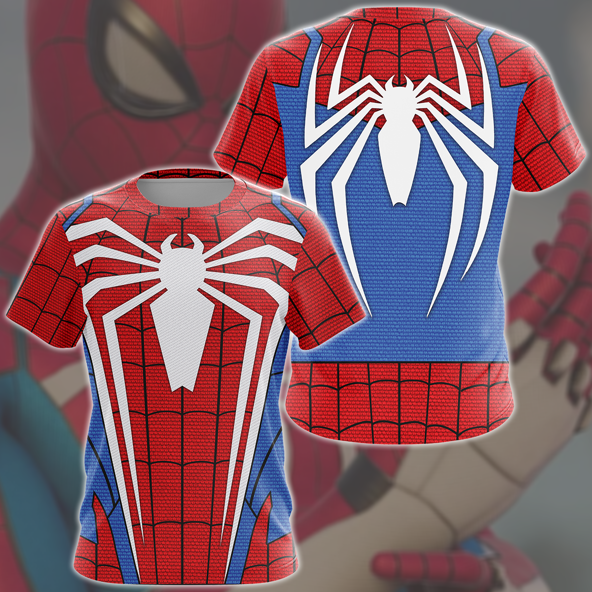 Spider-Man 2 Peter Parker Advanced Suit 2.0 Cosplay Video Game All Over Printed T-shirt Tank Top Zip Hoodie Pullover Hoodie Hawaiian Shirt Beach Shorts Joggers T-shirt
