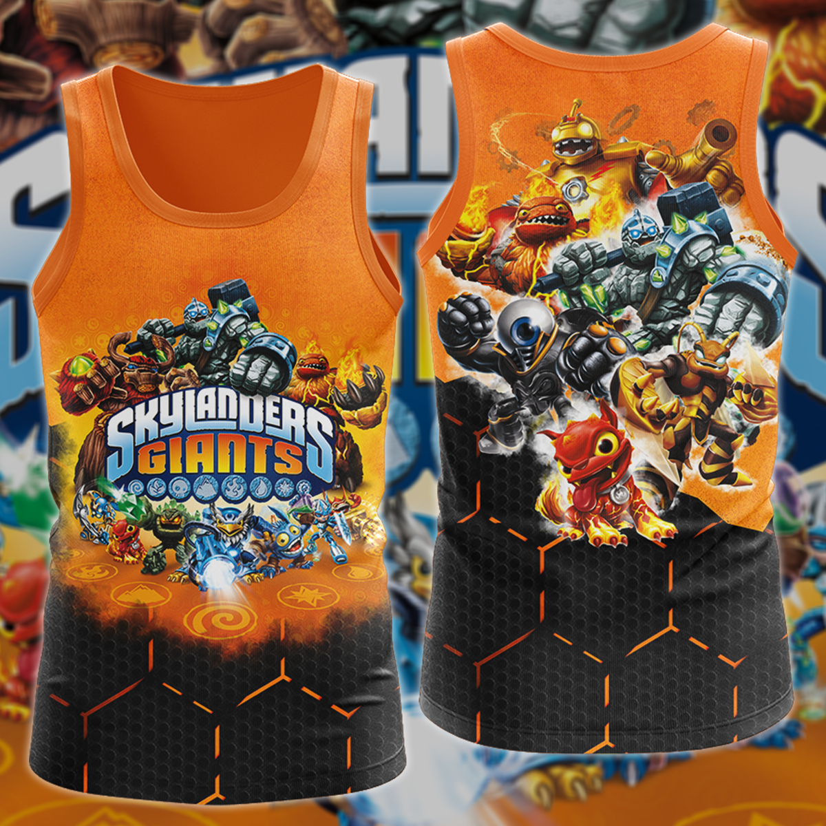 Skylanders Giants Video Game 3D All Over Print T-shirt Tank Top Zip Hoodie Pullover Hoodie Hawaiian Shirt Beach Shorts Jogger Tank Top