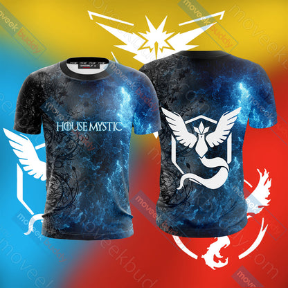 Pokemon Go - House Mystic Observe dapt Evolve Unisex 3D T-shirt