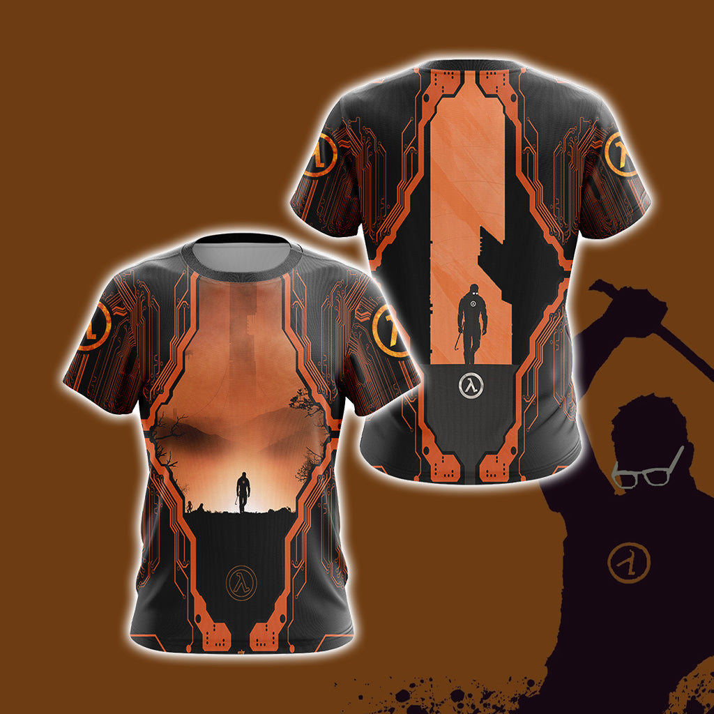 Half-Life Video Game Unisex 3D T-shirt
