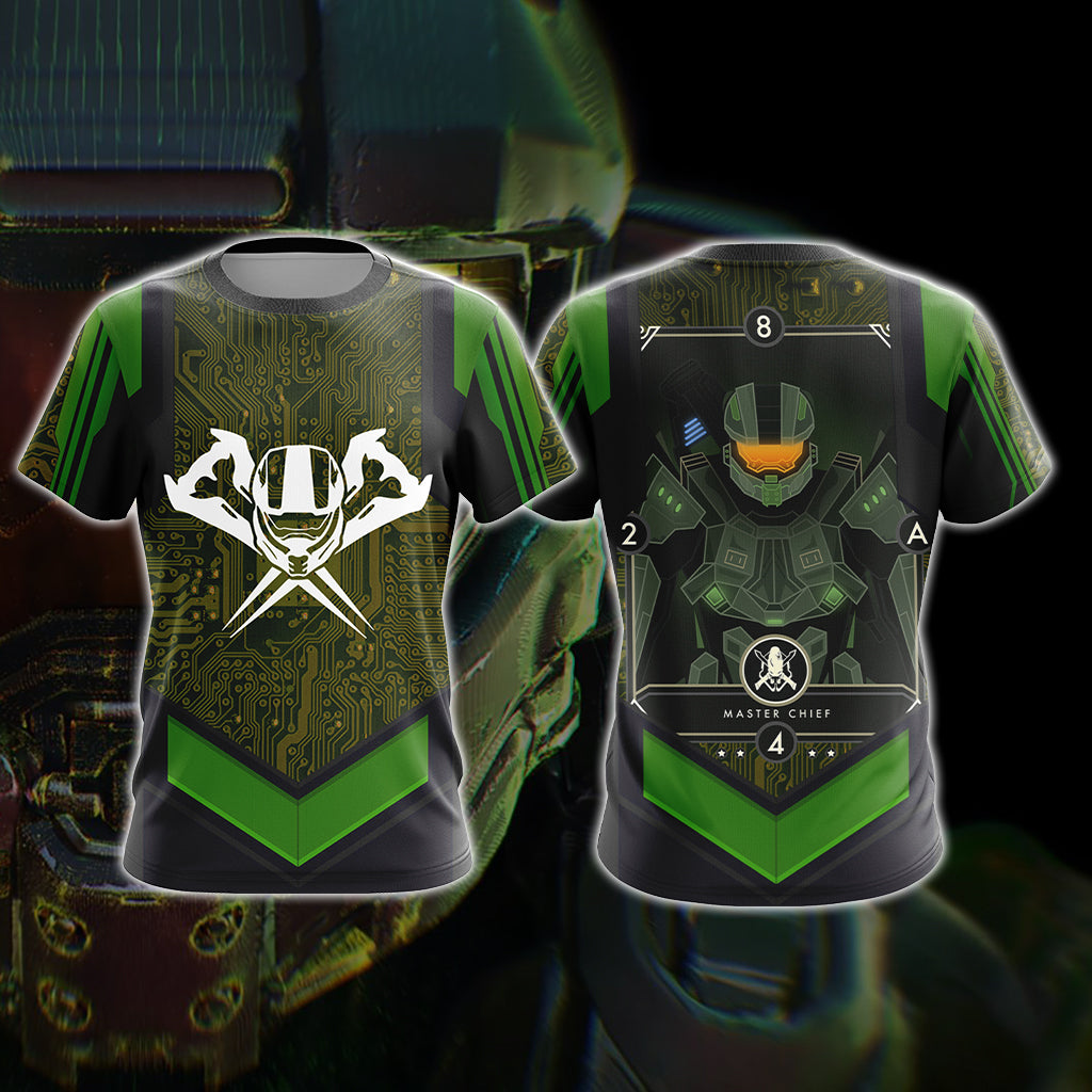 Halo - Master Chief New Video Game T-shirt Zip Hoodie T-shirt