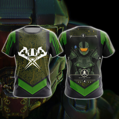 Halo - Master Chief New Video Game T-shirt Zip Hoodie T-shirt