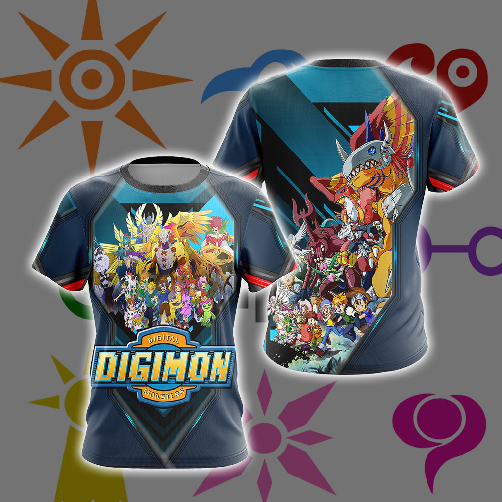 Digimon New Collection Unisex 3D T-shirt   