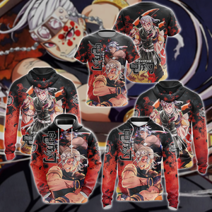 Kimetsu No Yaiba ss2: Yuukaku-hen Uzui Tengen 3D All Over Print T-shirt Tank Top Zip Hoodie Pullover Hoodie Hawaiian Shirt Beach Shorts Jogger   