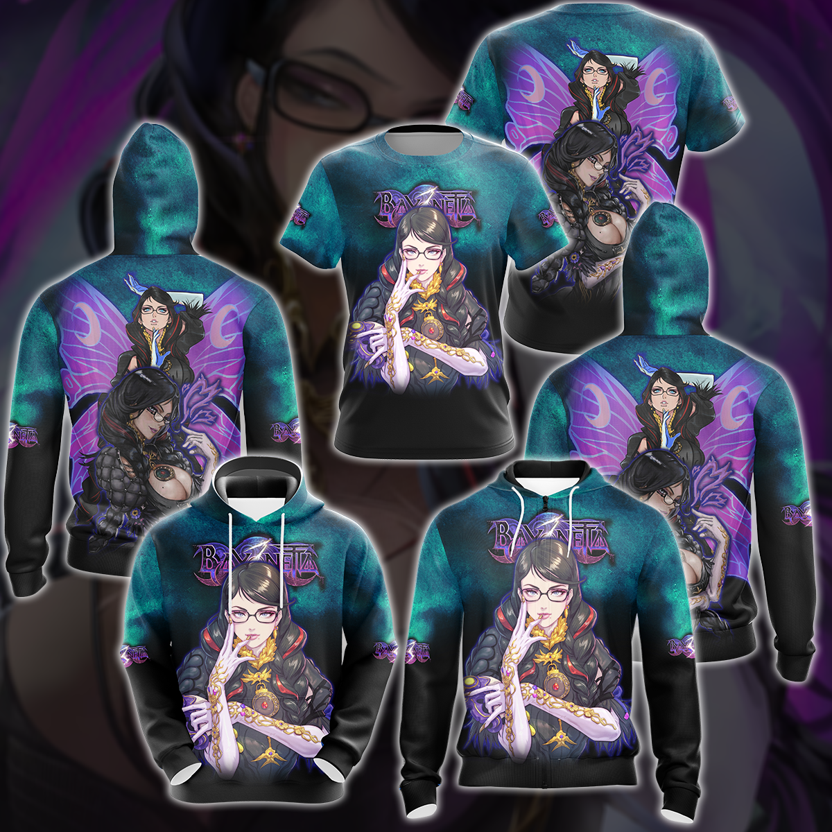 Bayonetta 3 Video Game 3D All Over Print T-shirt Tank Top Zip Hoodie Pullover Hoodie Hawaiian Shirt Beach Shorts Jogger