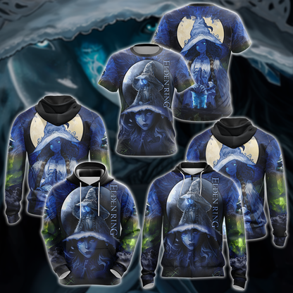 Elden Ring Ranni The Witch (Renna) Video Game 3D All Over Print T-shirt Tank Top Zip Hoodie Pullover Hoodie Hawaiian Shirt Beach Shorts Jogger