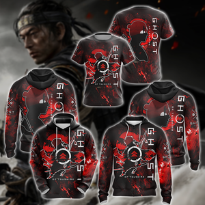 Ghost of Tsushima 3D All Over Print T-shirt Tank Top Zip Hoodie Pullover Hoodie Hawaiian Shirt Beach Shorts Jogger   