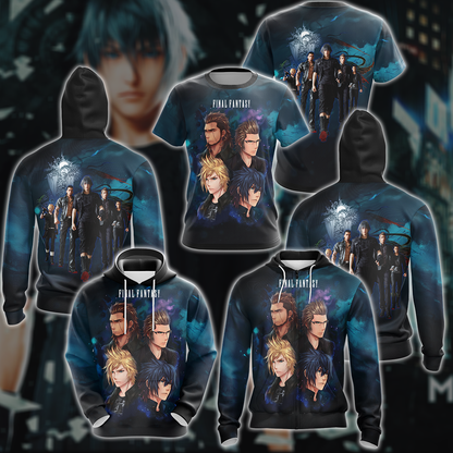 Final Fantasy XV Video Game 3D All Over Printed T-shirt Tank Top Zip Hoodie Pullover Hoodie Hawaiian Shirt Beach Shorts Jogger