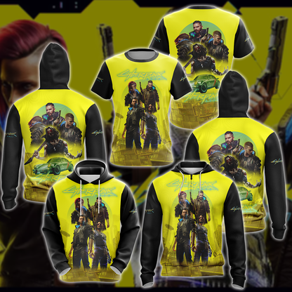 Cyberpunk 2077 Video Game 3D All Over Printed T-shirt Tank Top Zip Hoodie Pullover Hoodie Hawaiian Shirt Beach Shorts Jogger