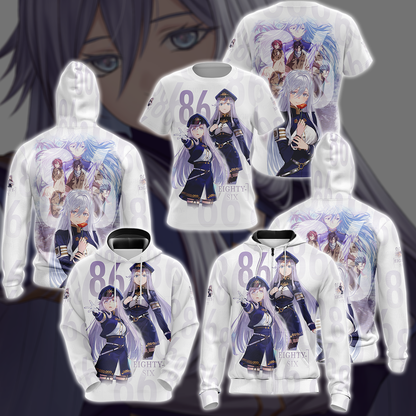 86 Eighty-Six Anime Anime Manga 3D All Over Print T-shirt Tank Top Zip Hoodie Pullover Hoodie Hawaiian Shirt Beach Shorts Jogger