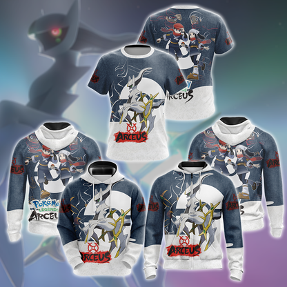 Pokémon Legends: Arceus 3D All Over Print T-shirt Tank Top Zip Hoodie Pullover Hoodie Hawaiian Shirt Beach Shorts Jogger