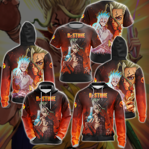 Dr. Stone Anime Manga 3D All Over Print T-shirt Tank Top Zip Hoodie Pullover Hoodie Hawaiian Shirt Beach Shorts Jogger   