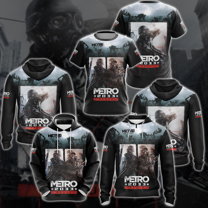 Metro 2033 Redux Video Game 3D All Over Printed T-shirt Tank Top Zip Hoodie Pullover Hoodie Hawaiian Shirt Beach Shorts Jogger