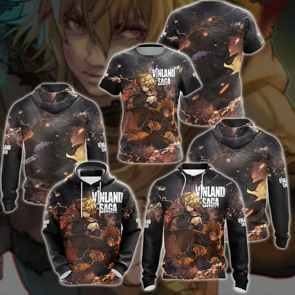 Vinland Saga Anime Manga 3D All Over Print T-shirt Tank Top Zip Hoodie Pullover Hoodie Hawaiian Shirt Beach Shorts Jogger