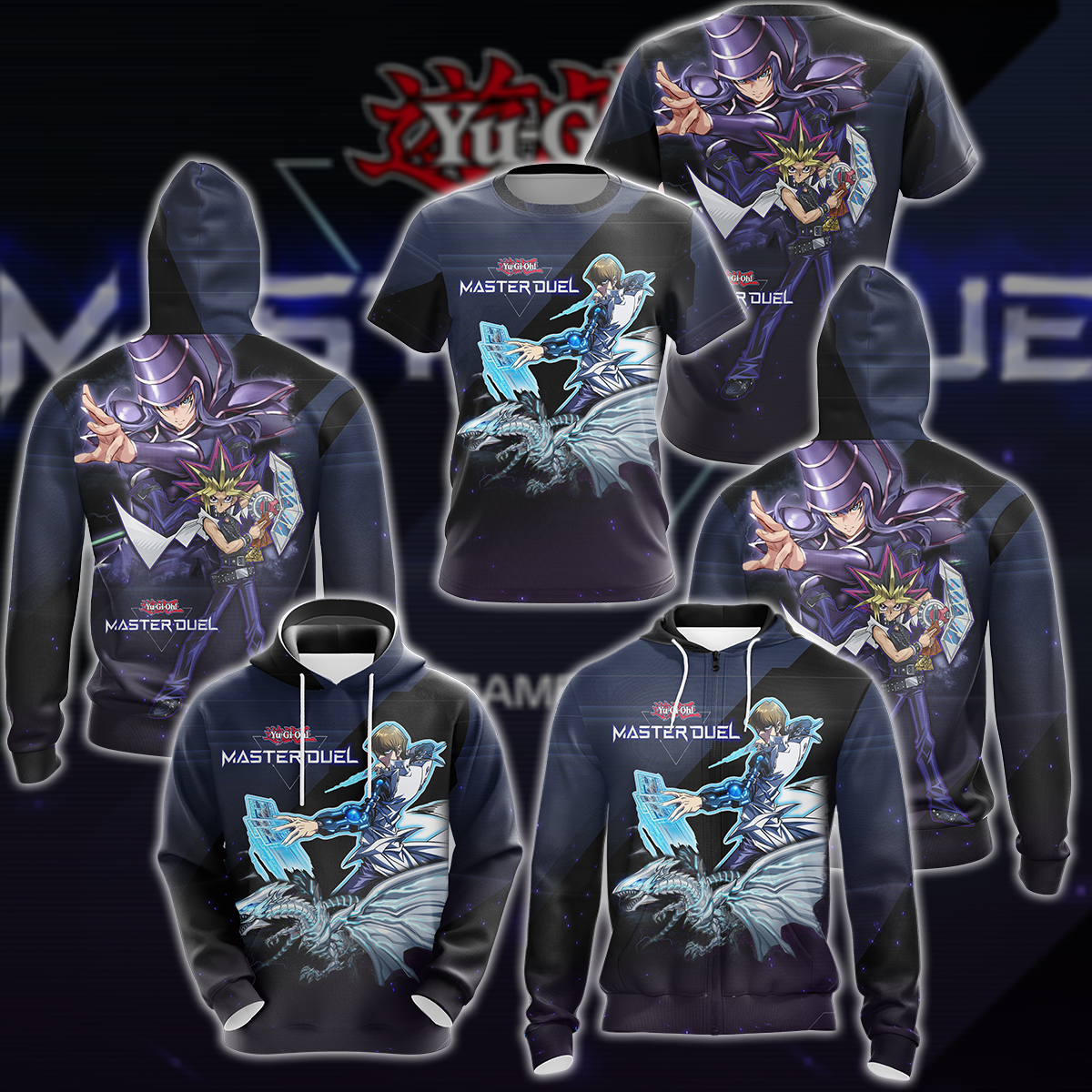 Yu-Gi-Oh! Master Duel Video Game 3D All Over Printed T-shirt Tank Top Zip Hoodie Pullover Hoodie Hawaiian Shirt Beach Shorts Jogger