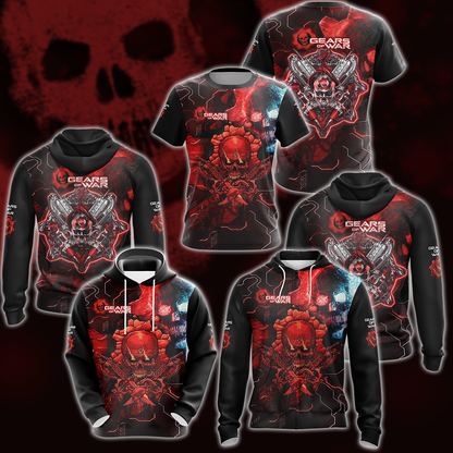 Gears of War Video Game 3D All Over Printed T-shirt Tank Top Zip Hoodie Pullover Hoodie Hawaiian Shirt Beach Shorts Jogger