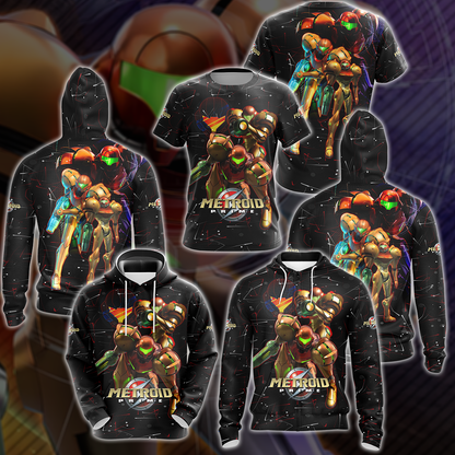 Metroid Prime Remastered Video Game 3D All Over Printed T-shirt Tank Top Zip Hoodie Pullover Hoodie Hawaiian Shirt Beach Shorts Jogger
