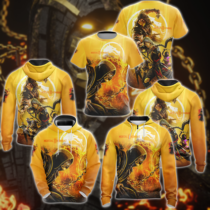 Mortal Kombat Video Game 3D All Over Print T-shirt Tank Top Zip Hoodie Pullover Hoodie Hawaiian Shirt Beach Shorts Jogger
