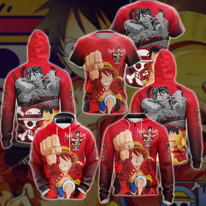 One Piece Monkey D. Luffy Anime Manga 3D All Over Print T-shirt Tank Top Zip Hoodie Pullover Hoodie Hawaiian Shirt Beach Shorts Jogger   