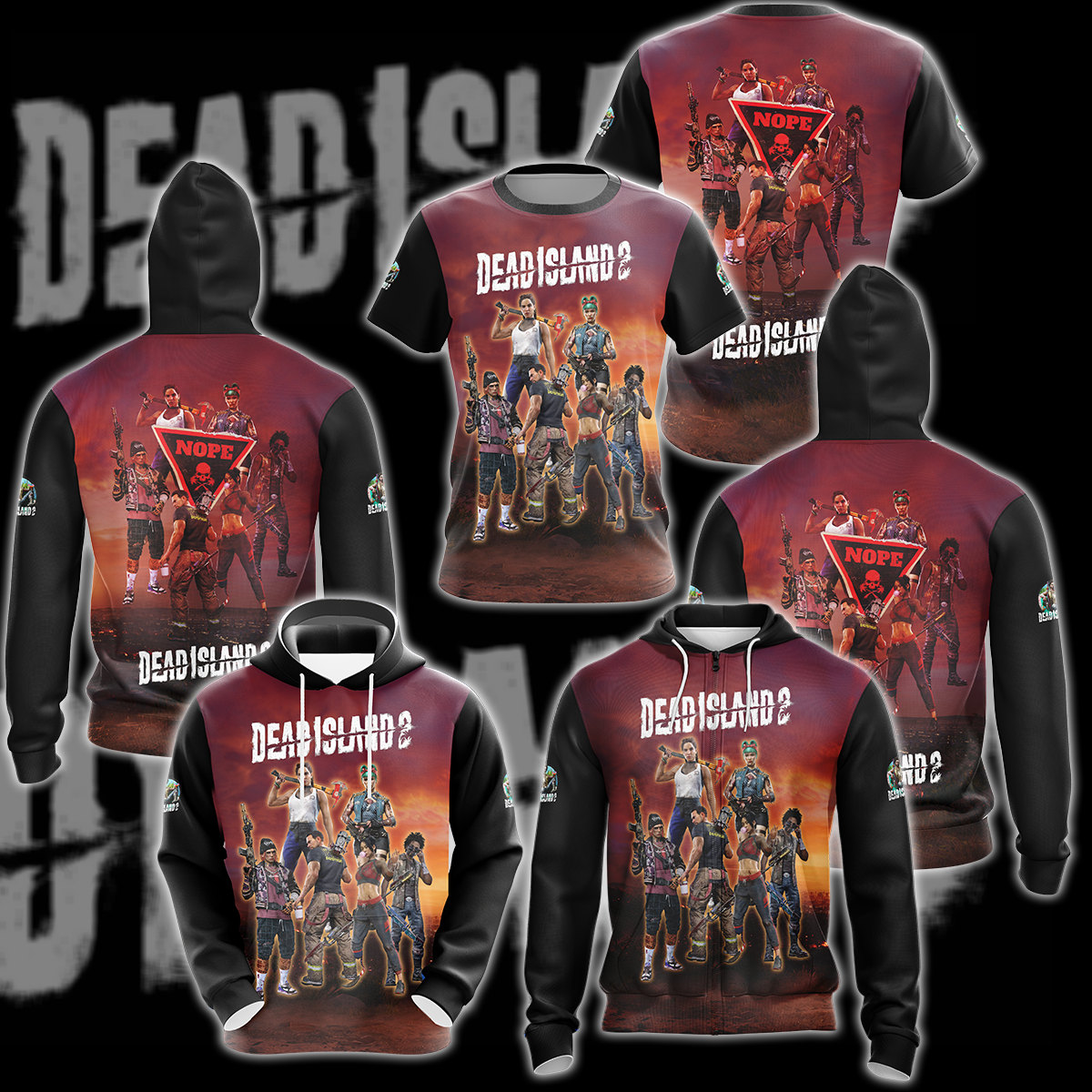 Dead Island 2 Video Game 3D All Over Printed T-shirt Tank Top Zip Hoodie Pullover Hoodie Hawaiian Shirt Beach Shorts Jogger