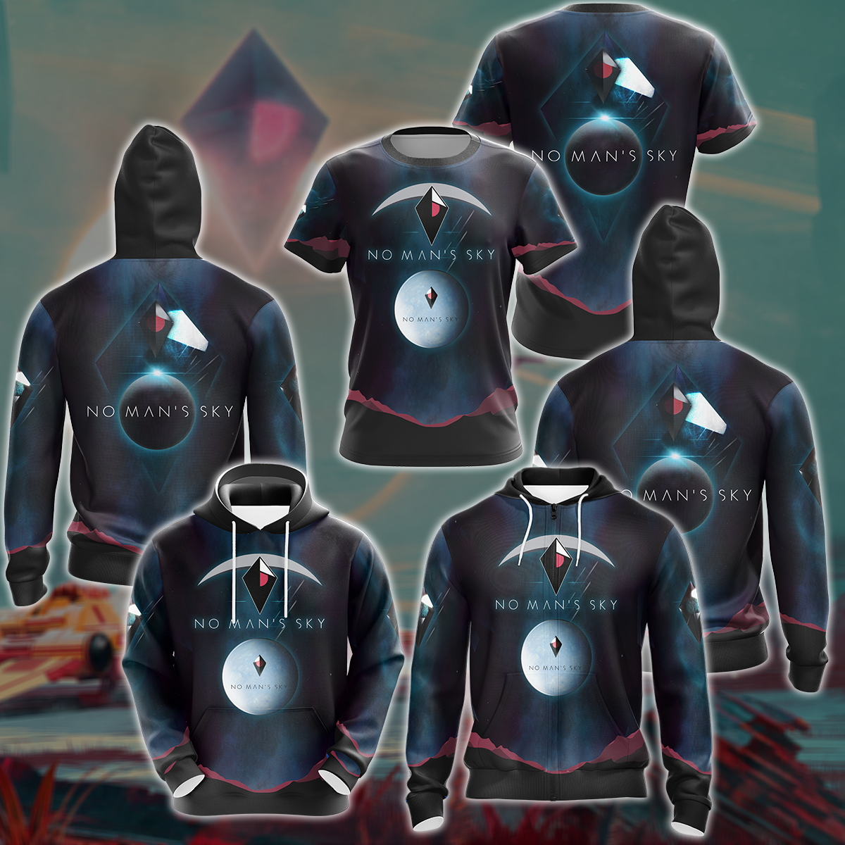 No Man's Sky Video Game 3D All Over Printed T-shirt Tank Top Zip Hoodie Pullover Hoodie Hawaiian Shirt Beach Shorts Jogger