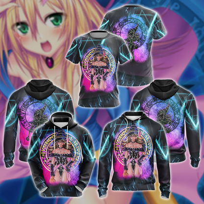 Yu-gi-oh! Dark Magician Girl 3D All Over Print T-shirt Tank Top Zip Hoodie Pullover Hoodie Hawaiian Shirt Beach Shorts Jogger