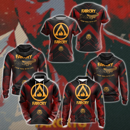 Farcry 6 3D All Over Print T-shirt Tank Top Zip Hoodie Pullover Hoodie Hawaiian Shirt Beach Shorts Jogger
