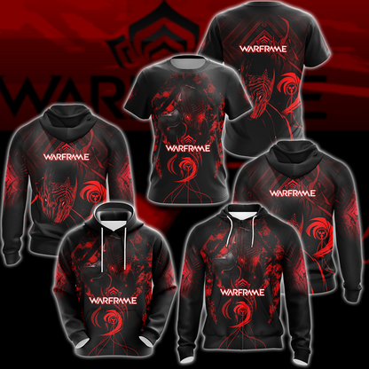 Warframe Video Game 3D All Over Printed T-shirt Tank Top Zip Hoodie Pullover Hoodie Hawaiian Shirt Beach Shorts Joggers