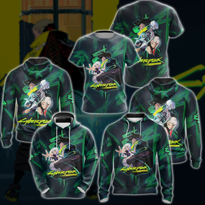 Cyberpunk: Edgerunners Video Game 3D All Over Print T-shirt Tank Top Zip Hoodie Pullover Hoodie Hawaiian Shirt Beach Shorts Jogger   