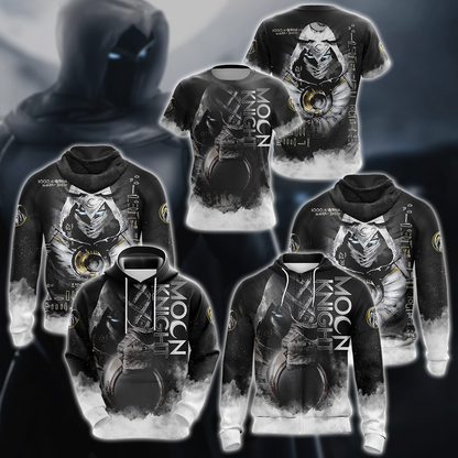 Marvel Moon Knight 3D All Over Print T-shirt Tank Top Zip Hoodie Pullover Hoodie Hawaiian Shirt Beach Shorts Jogger