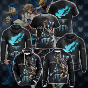 Kingdom Hearts Video Game 3D All Over Print T-shirt Tank Top Zip Hoodie Pullover Hoodie Hawaiian Shirt Beach Shorts Jogger   