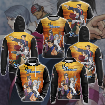 Ace Attorney Anime Manga 3D All Over Printed T-shirt Tank Top Zip Hoodie Pullover Hoodie Hawaiian Shirt Beach Shorts Jogger