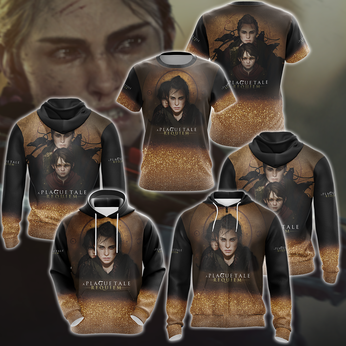 Plague Tale: Requiem Video Game 3D All Over Print T-shirt Tank Top Zip Hoodie Pullover Hoodie Hawaiian Shirt Beach Shorts Jogger