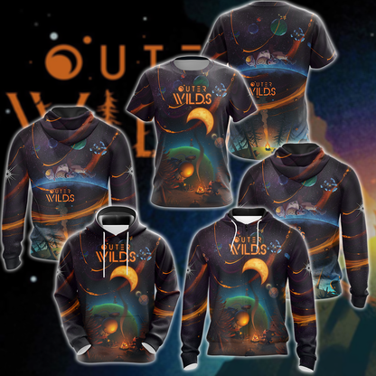 Outer Wilds Video Game 3D All Over Print T-shirt Tank Top Zip Hoodie Pullover Hoodie Hawaiian Shirt Beach Shorts Jogger