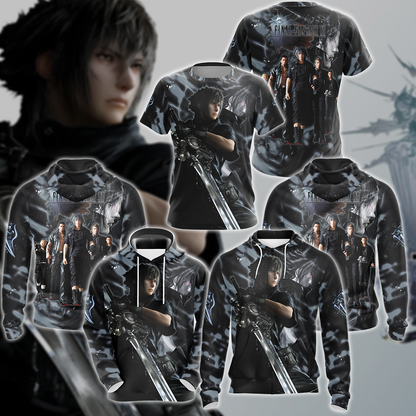 Final Fantasy XV Video Game 3D All Over Print T-shirt Tank Top Zip Hoodie Pullover Hoodie Hawaiian Shirt Beach Shorts Jogger
