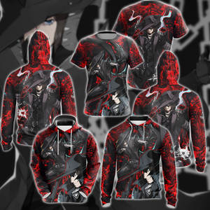 Persona 5 Strikers Zenkichi Hasegawa Video Game 3D All Over Print T-shirt Tank Top Zip Hoodie Pullover Hoodie Hawaiian Shirt Beach Shorts Jogger   