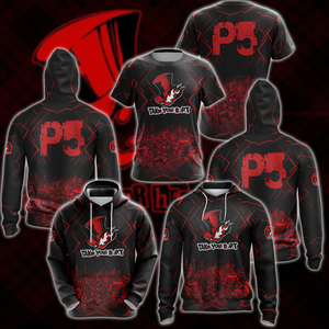 Persona 5 Strikers Video Game 3D All Over Print T-shirt Tank Top Zip Hoodie Pullover Hoodie Hawaiian Shirt Beach Shorts Jogger   