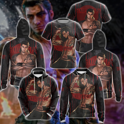 Final Fantasy XV Gladiolus Amicitia Video Game 3D All Over Print T-shirt Tank Top Zip Hoodie Pullover Hoodie Hawaiian Shirt Beach Shorts Jogger