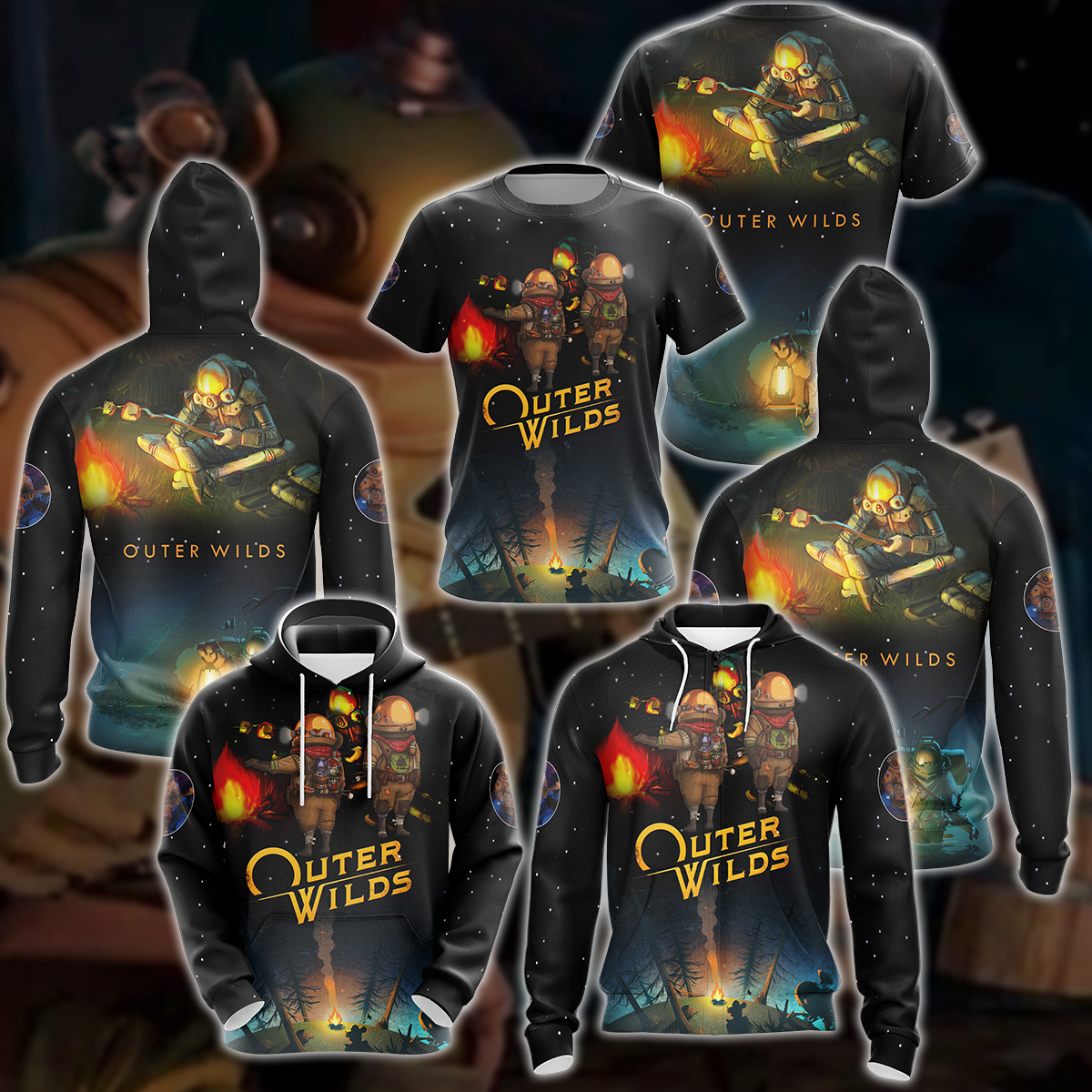 Outer Wilds Video Game 3D All Over Printed T-shirt Tank Top Zip