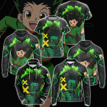 Hunter x Hunter Gon 3D All Over Print T-shirt Tank Top Zip Hoodie Pullover Hoodie Hawaiian Shirt Beach Shorts Jogger