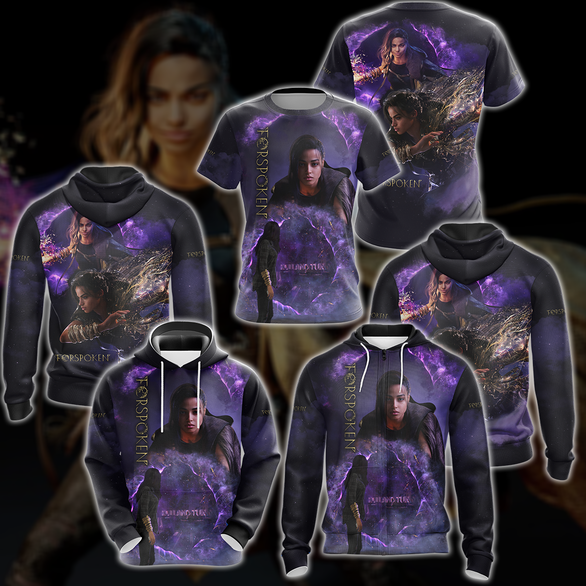 Forspoken Video Game 3D All Over Printed T-shirt Tank Top Zip Hoodie Pullover Hoodie Hawaiian Shirt Beach Shorts Jogger