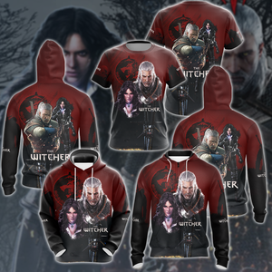 The Witcher Geralt & Yennefer Video Game 3D All Over Printed T-shirt Tank Top Zip Hoodie Pullover Hoodie Hawaiian Shirt Beach Shorts Jogger   