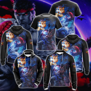 Street Fighter 5 Video Game 3D All Over Print T-shirt Tank Top Zip Hoodie Pullover Hoodie Hawaiian Shirt Beach Shorts Jogger   